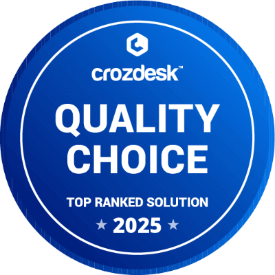 crozdesk quality choice 2025, rated 4.4 out of 5