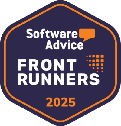software advice front runners 2025, rated 4.5 out of 5