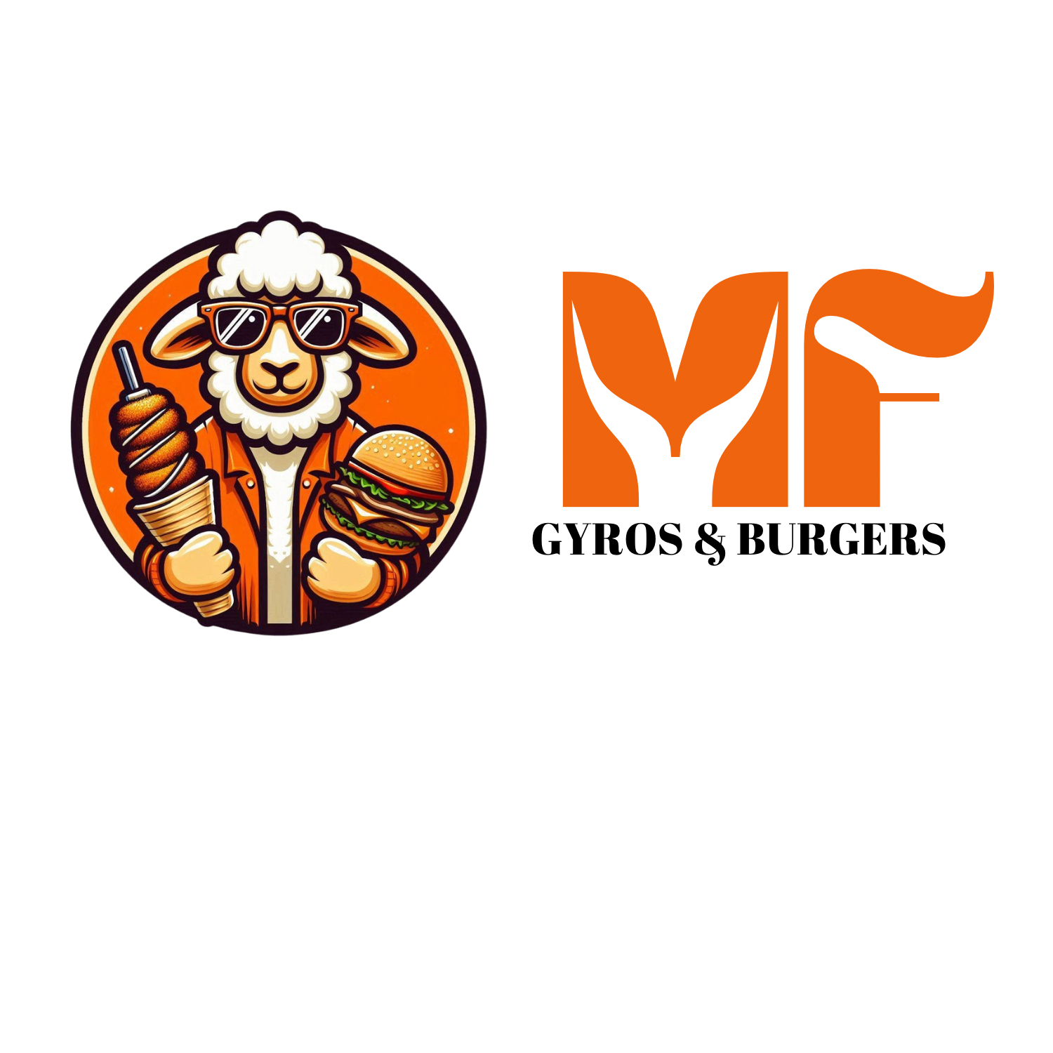 MF Gyros & Burgers logo