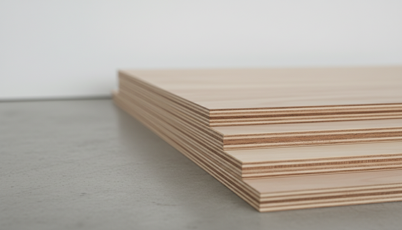 Plywood sheet material sample