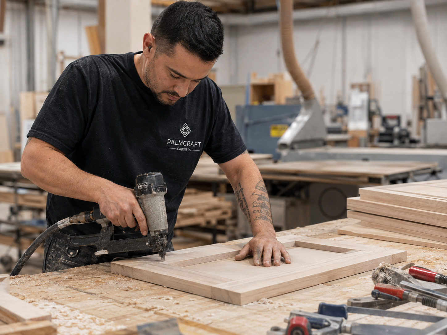 Shaker door production