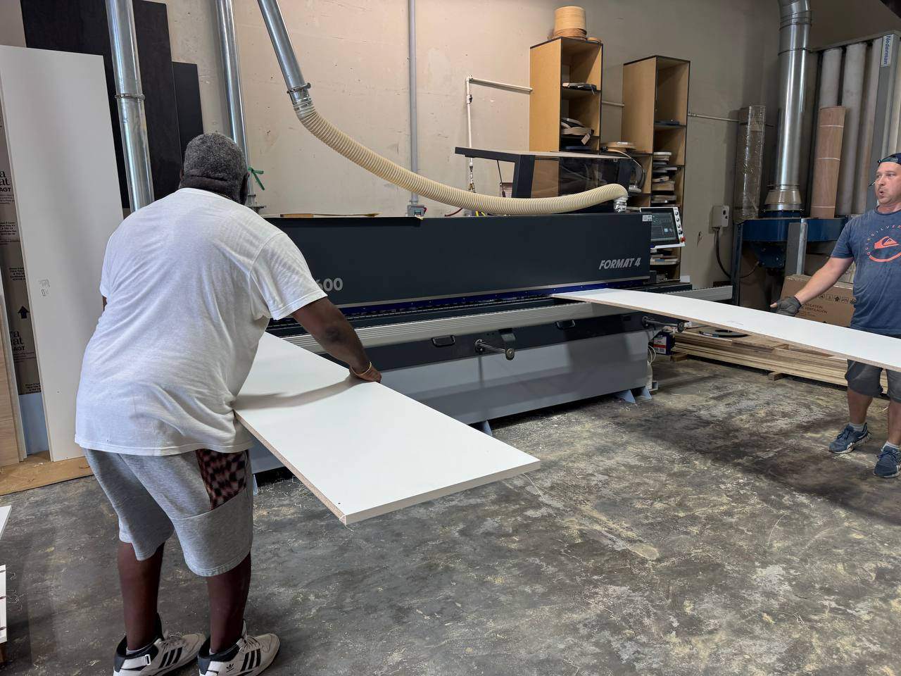 Shop floor — CNC in operation