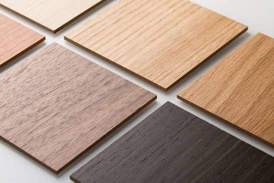 Wood veneer surface sample