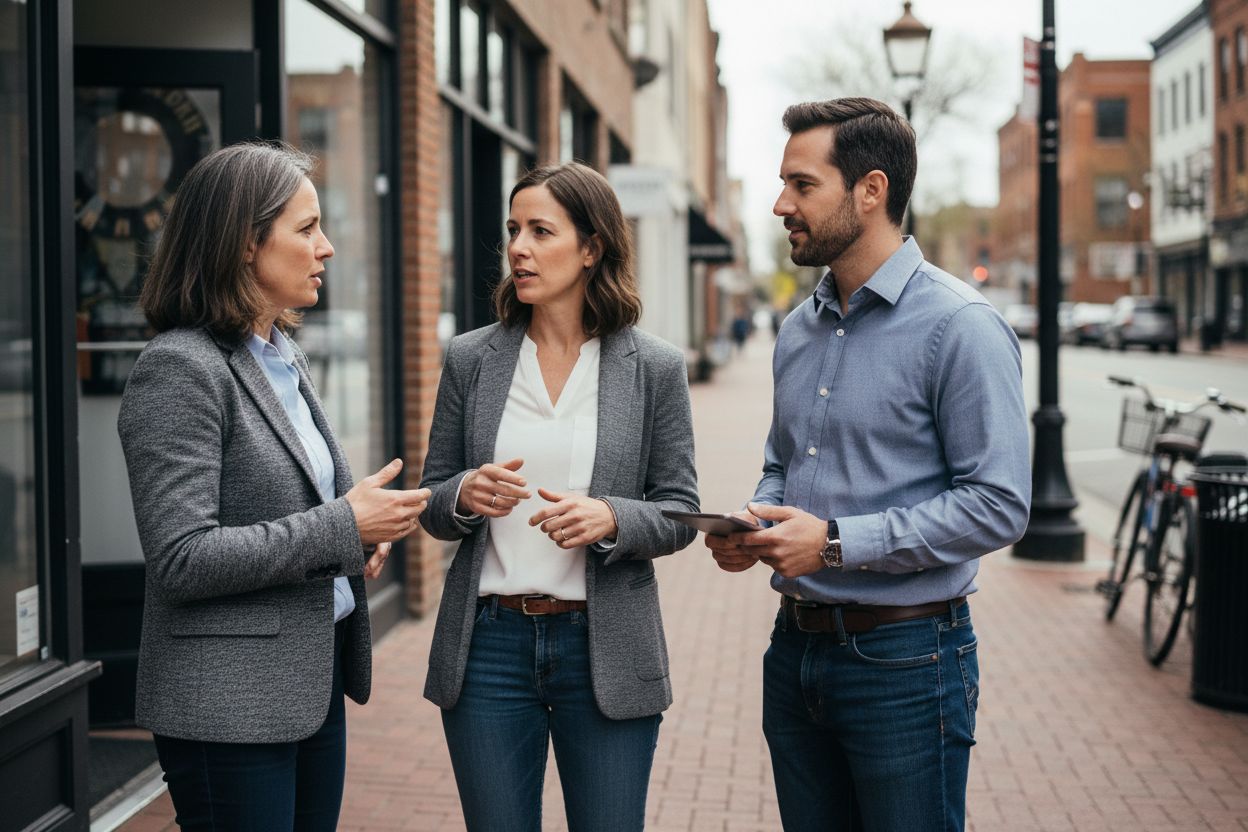 Insurance advisor with business owners
