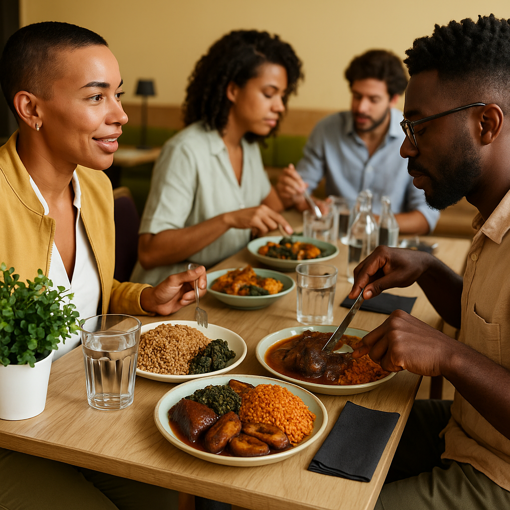 Groupe au restaurant