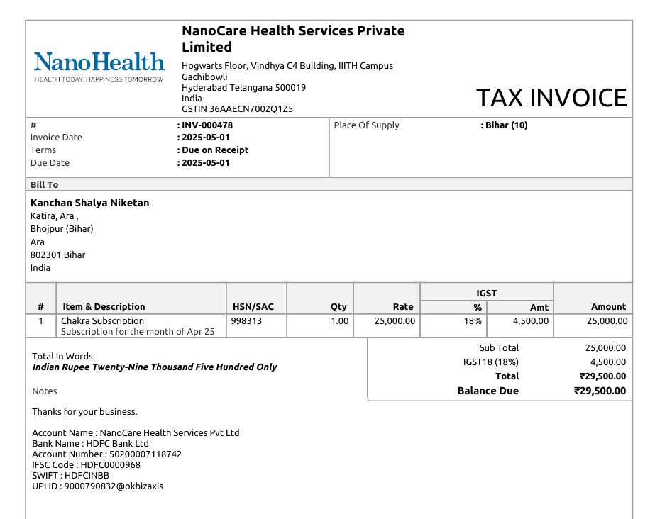 Invoice Preview