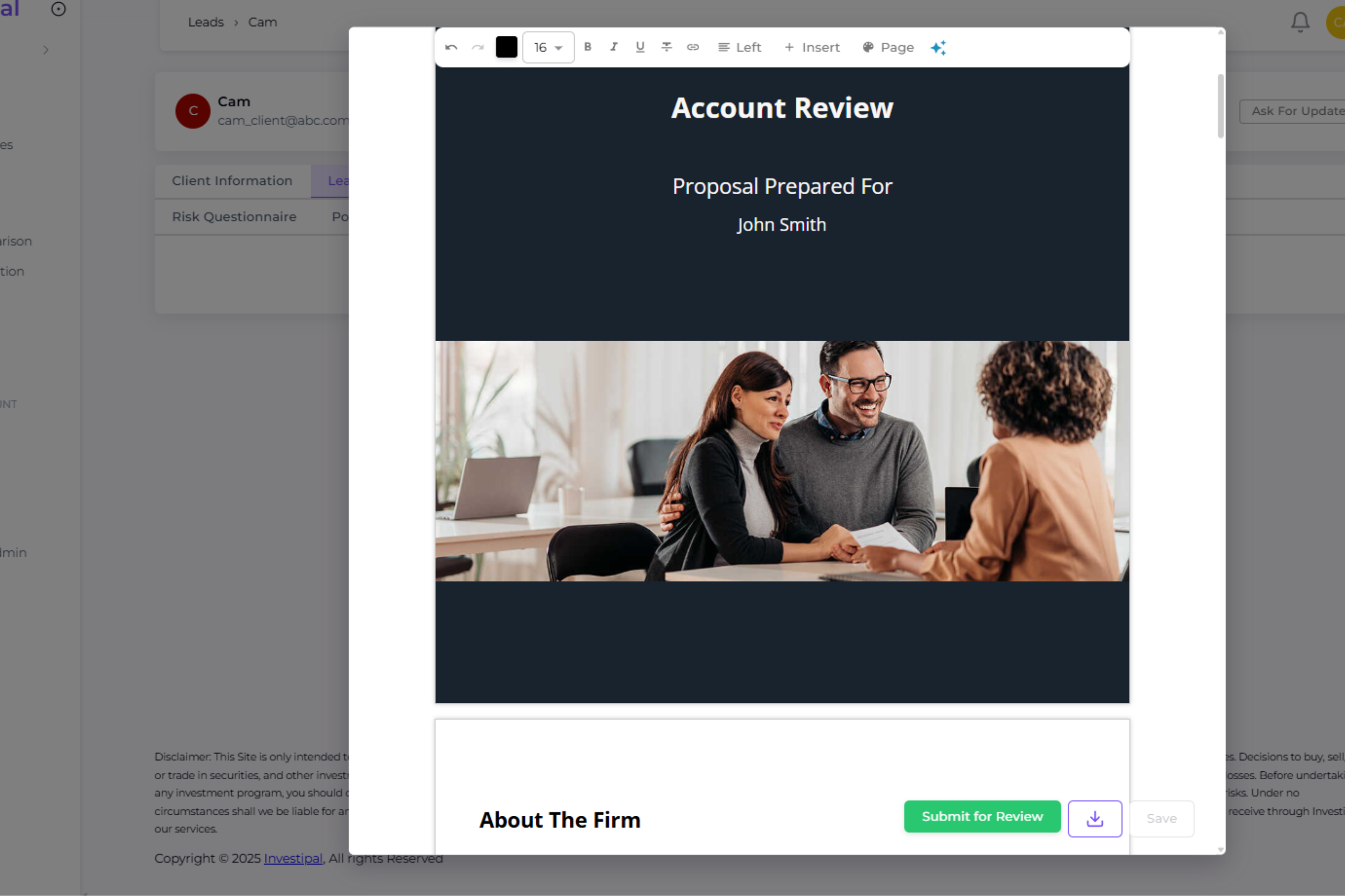 AI-crafted proposals and compliance documents