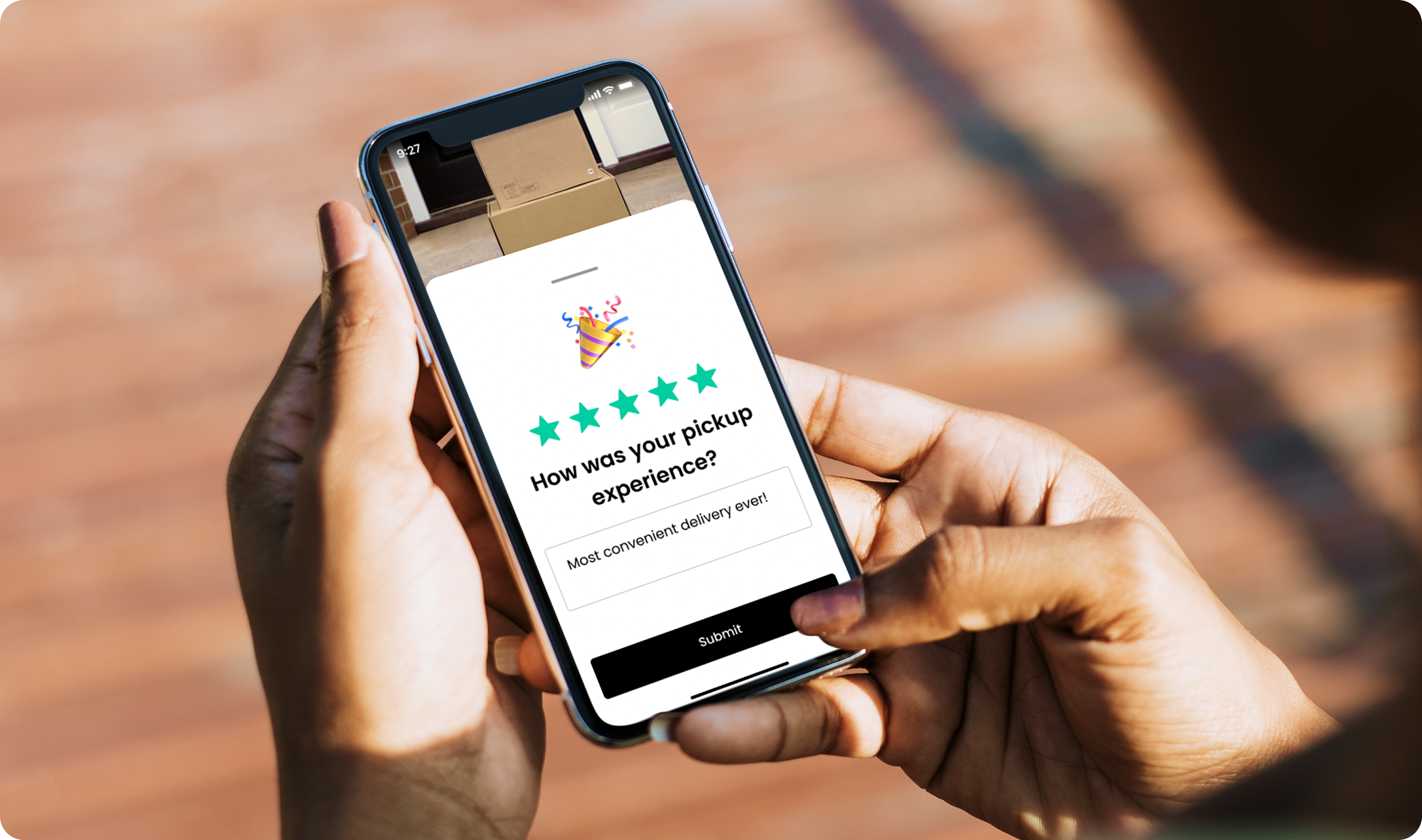 Customer feedback survey on phone