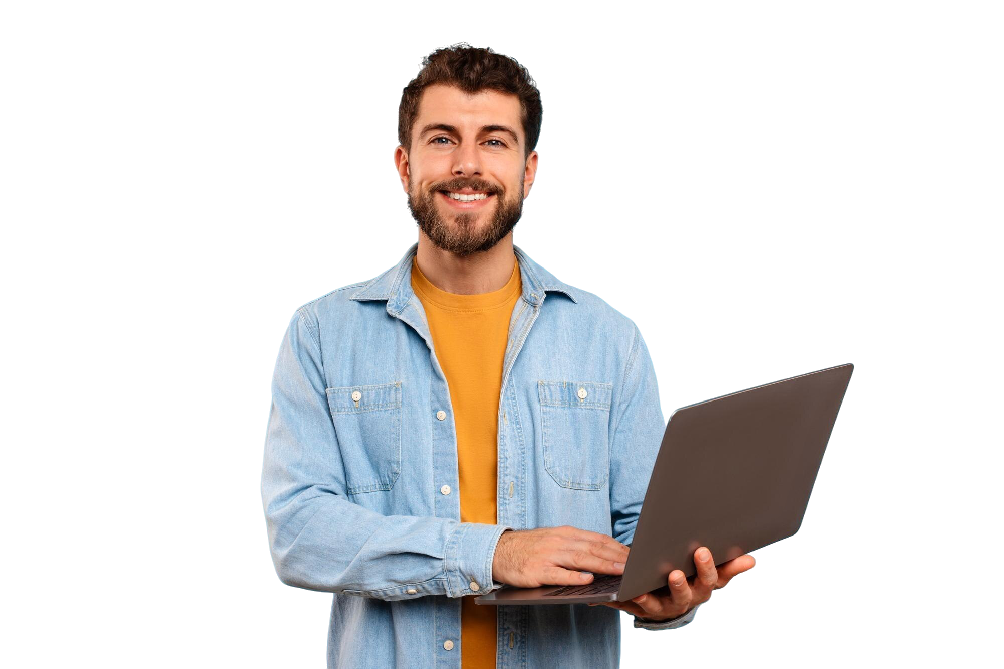 Person with laptop