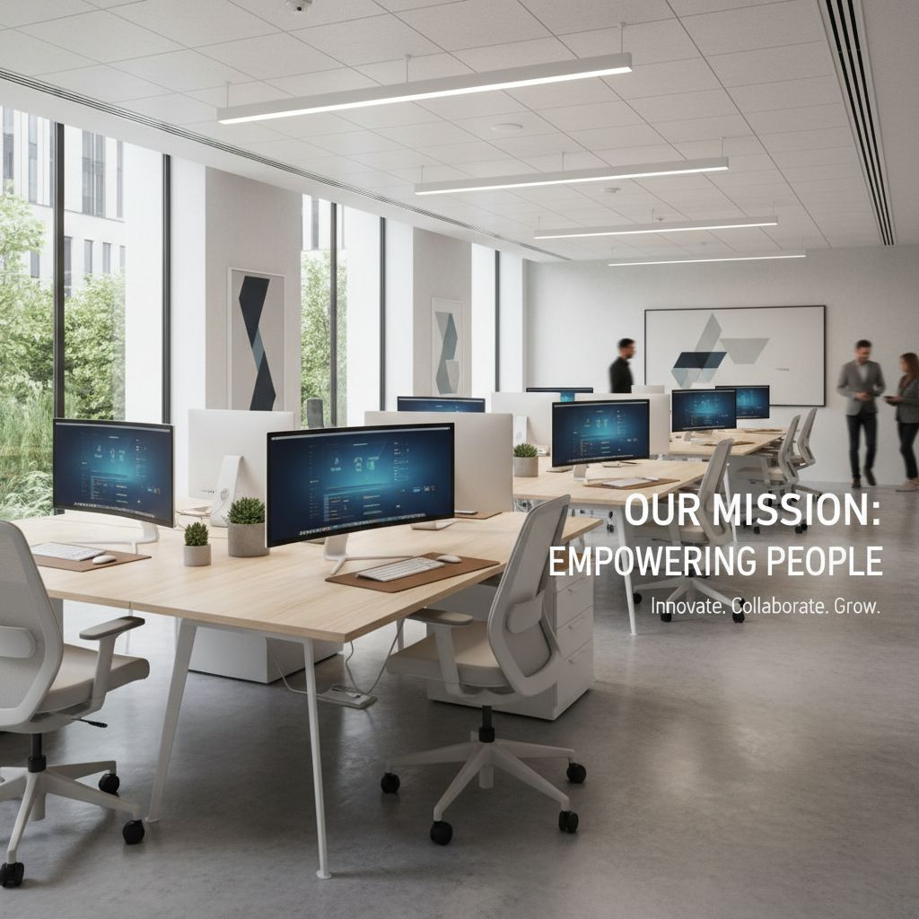 office desk and chairs