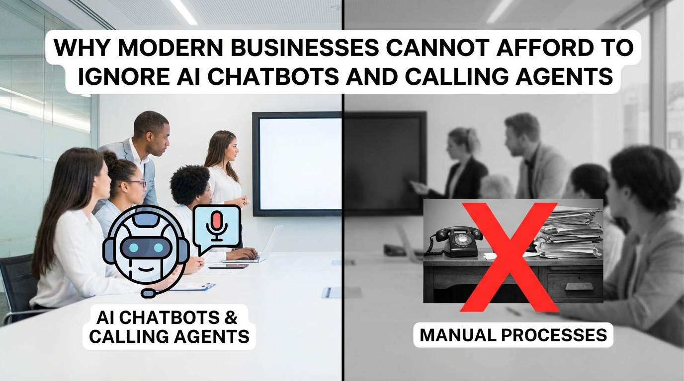 Why Modern Businesses Cannot Afford to Ignore AI Chatbots and Calling Agents