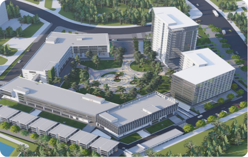 Hình ảnh các phân khu chức năng của ITERA