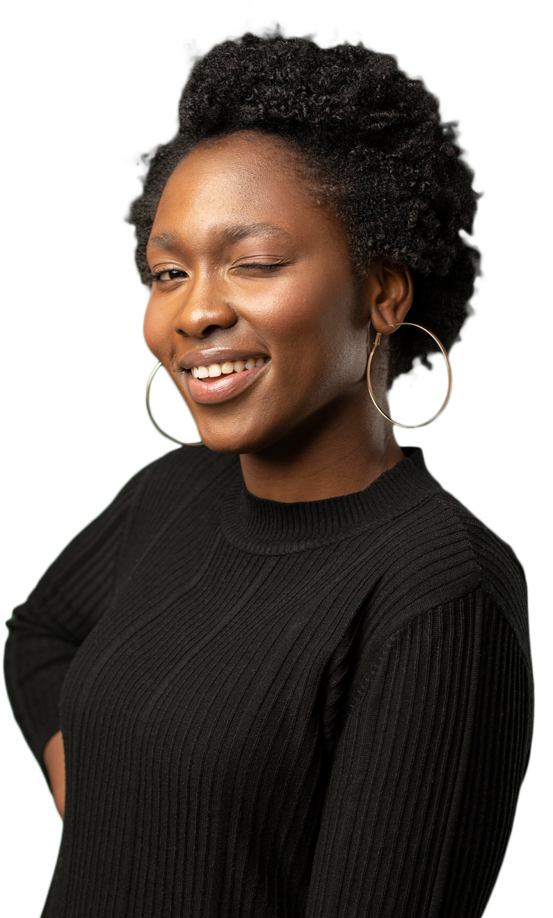 Model showcasing mobile app