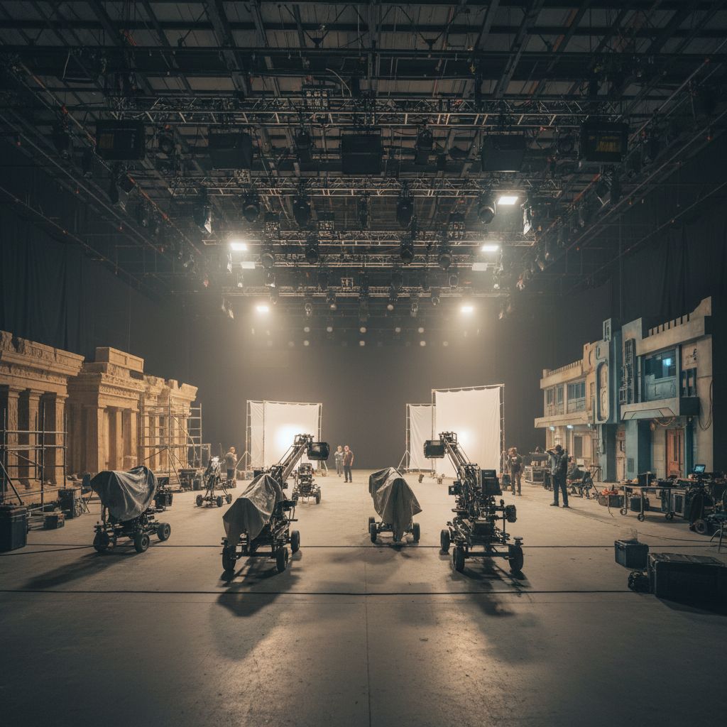 film production set lighting composition