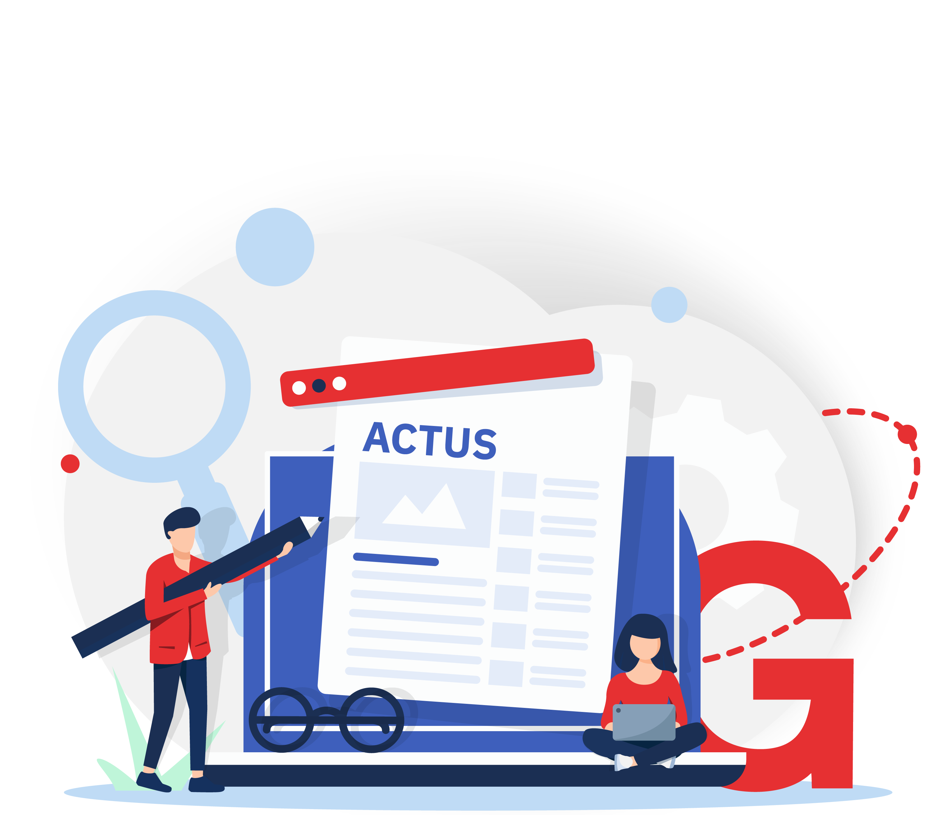 Illustration actualités juridiques Gazette Solutions