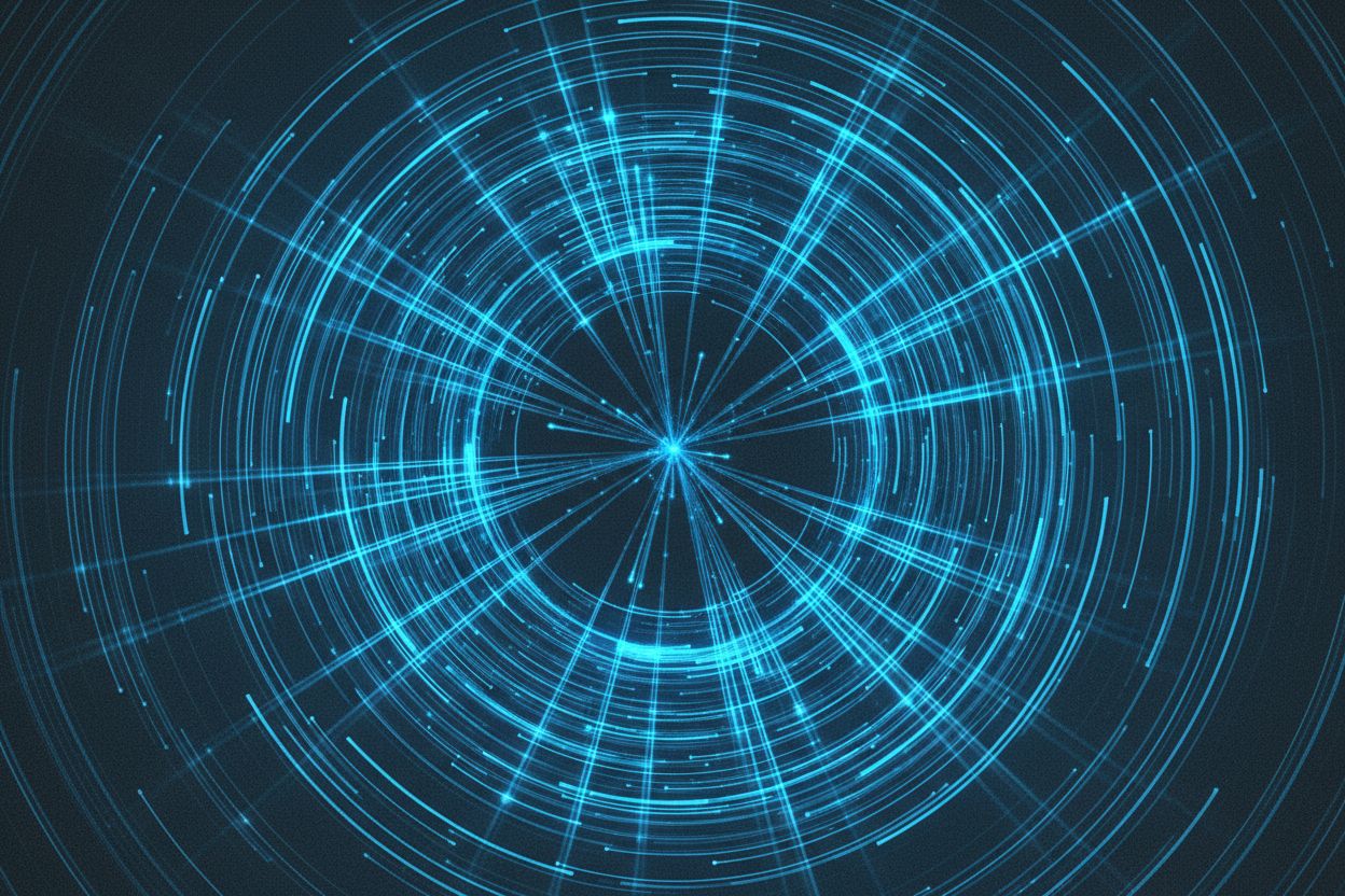 abstract visualization of connected velocity network