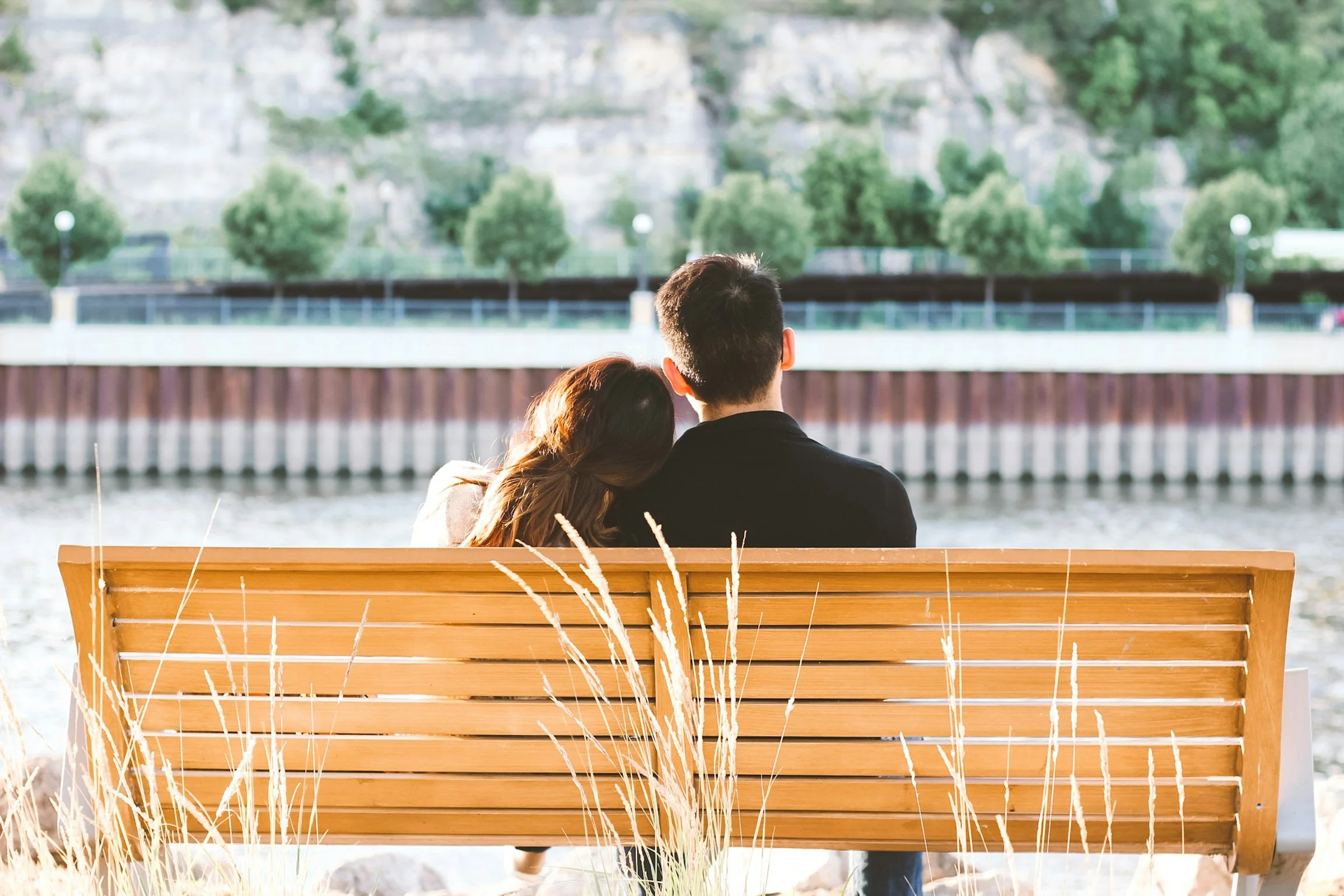 Couple connecting after premarital counseling in Provo Utah