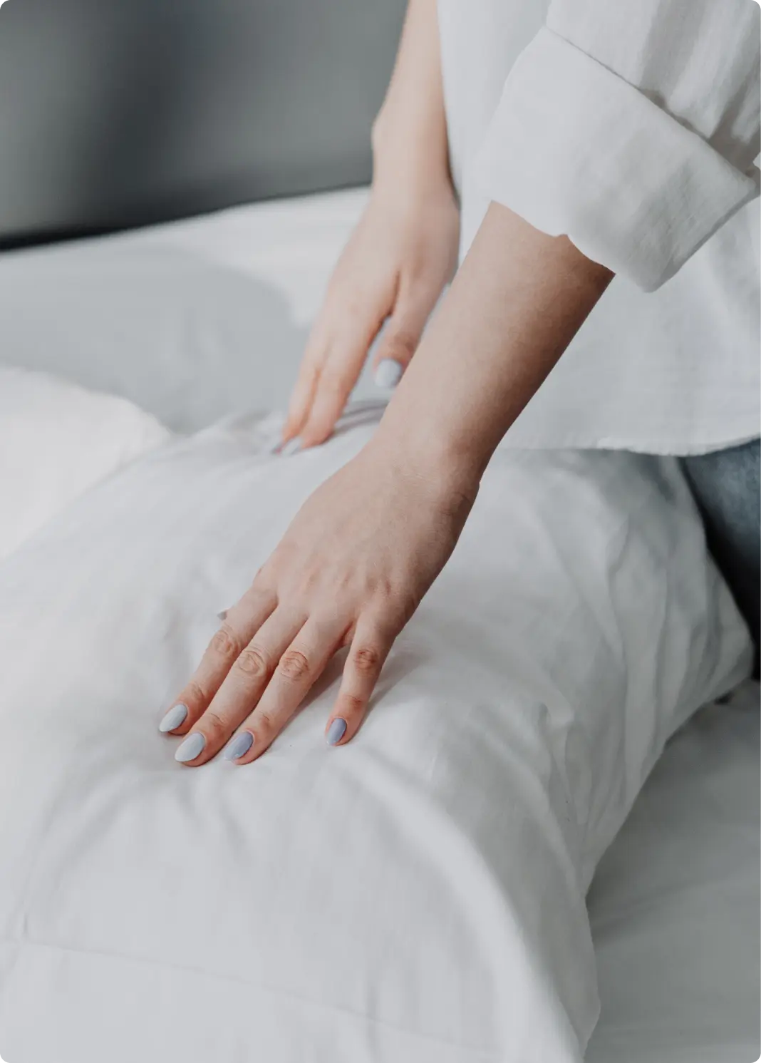 Professional Airbnb management company preparing property for guests with hotel-style service.