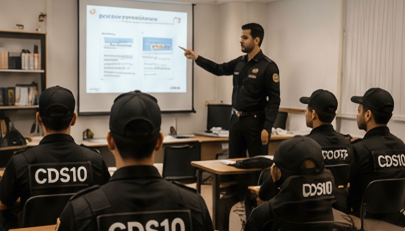 Training classroom session with instructor