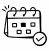 Icon of a calendar representing quick access within 48–72 hours.