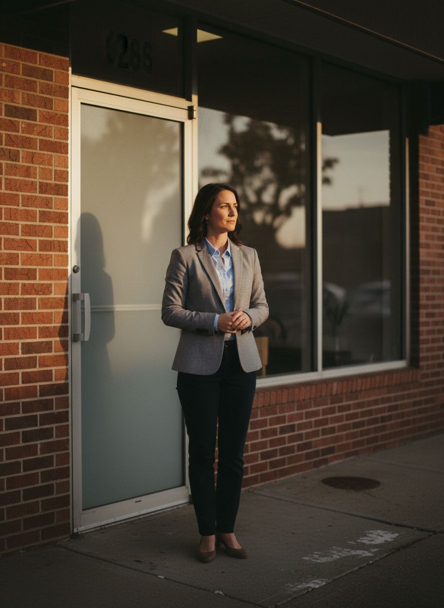 Insurance advisor standing portrait