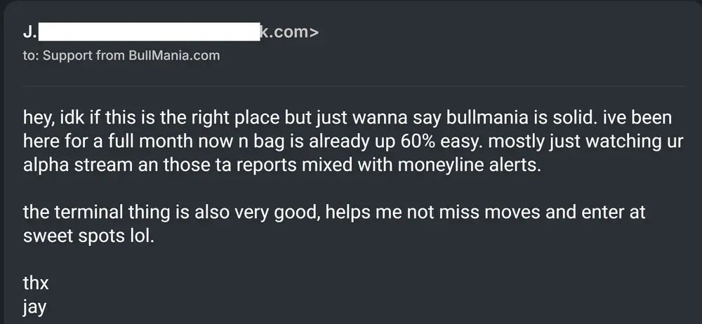 Jay testimonial - Up 60% in a month