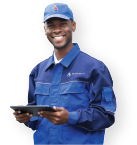 HVAC technician illustration