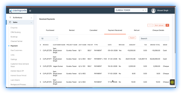 Payment Schedule Creation
