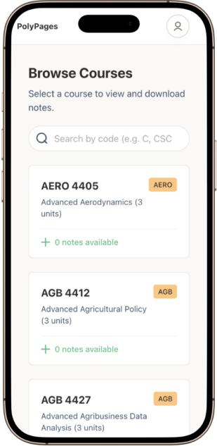 Mobile phone displaying notes interface