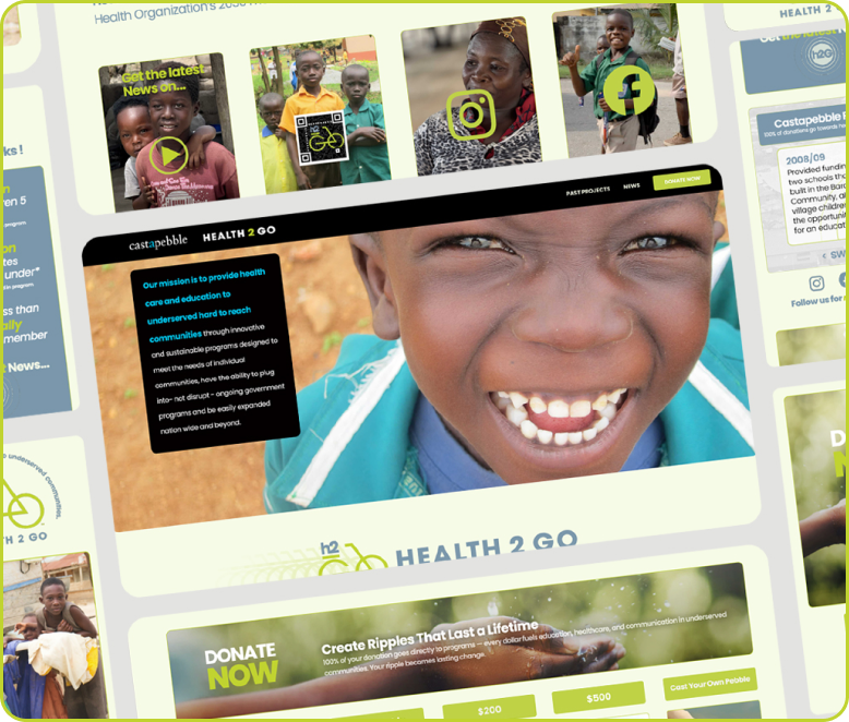 Health 2 Go UX and UI showcase